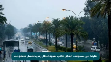 تقلبات غير مسبوقة.. العراق تتأهب لموجة أمطار رعدية تشمل مناطق عدة